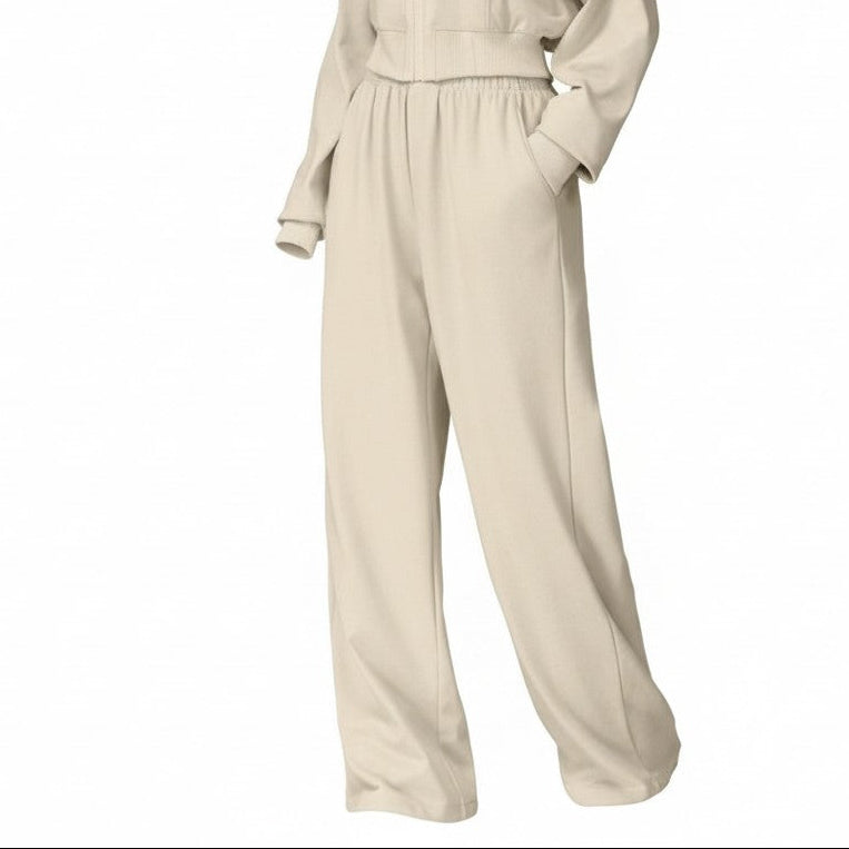 Beige jumpsuit on a white background